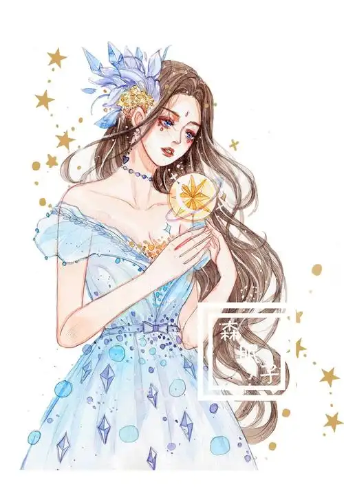 handsome boy·spring girl温柔色调#森眠子水彩教程# #森系少女