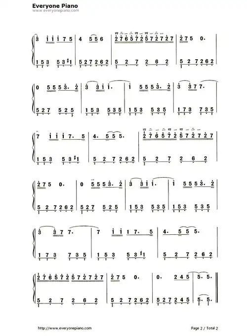 杜兰的微笑dolannesmelody双手简谱预览2