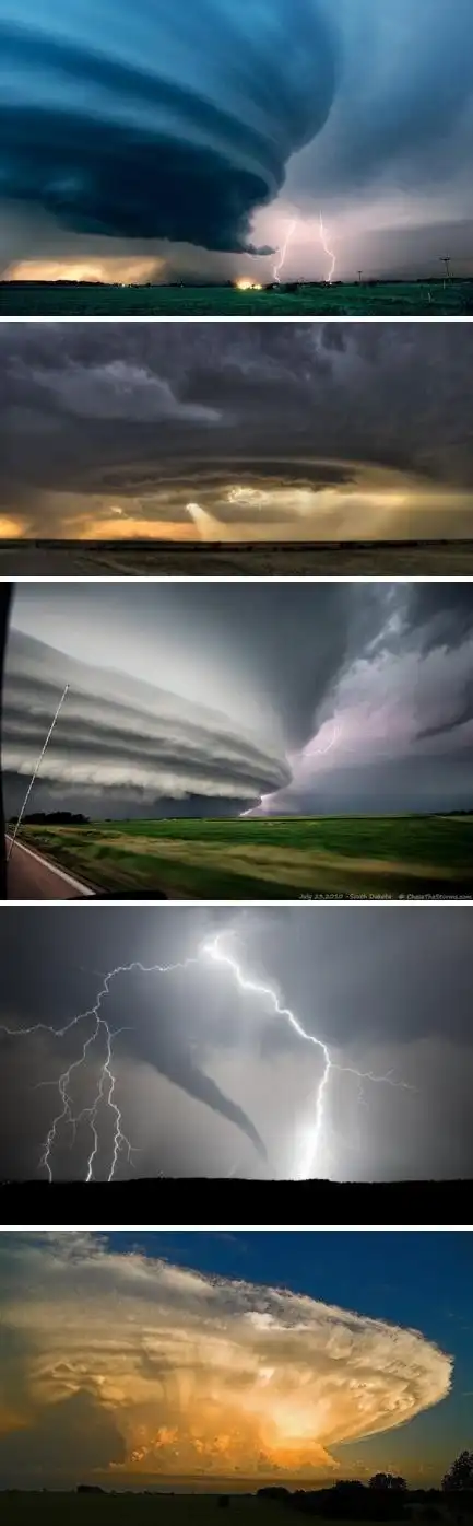 美国龙卷风走廊的雷暴