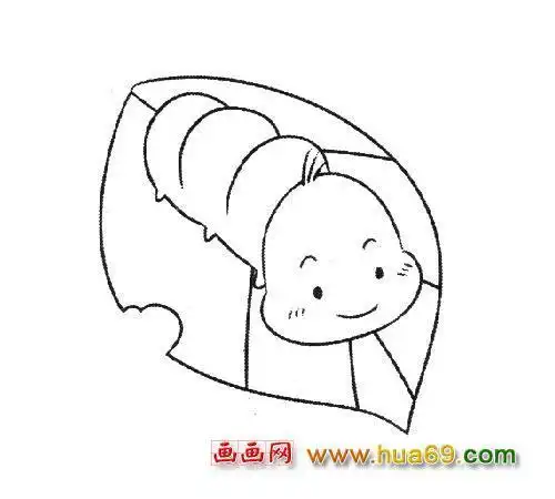 蚕宝宝过程简笔画吐丝的蚕的简笔画蚕的生长过程简笔画带颜色怎么画蚕