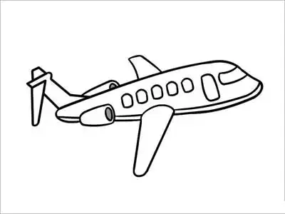 客机简笔画