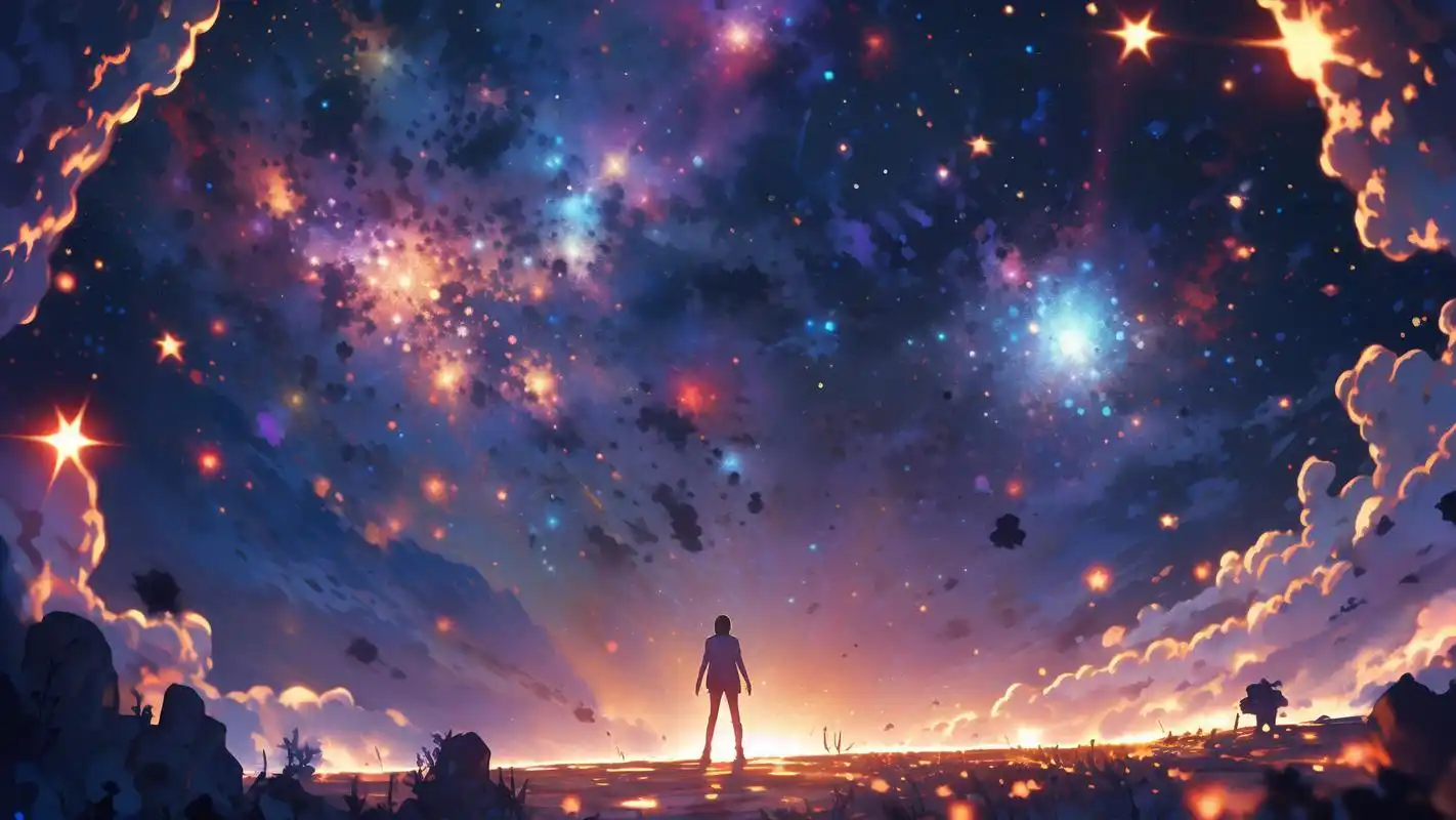 904k二次元星空壁纸,梦幻又神秘! 哇塞!