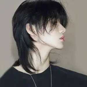 狼尾假发网红同款狼尾头鲻鱼头男女日系男生女生长发短发假发片