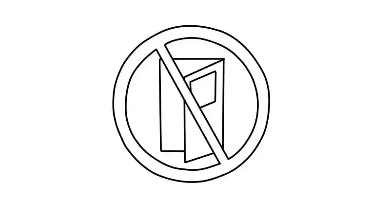 禁止出门简笔画画法 禁止出门简笔画步骤