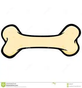 儿童简笔画小狗骨头