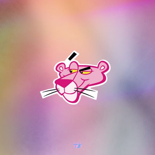 tlp反光车贴 粉红豹顽皮豹pink panther头像时尚潮流卡通笔记本贴