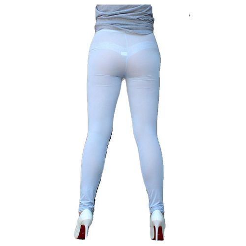 透视性感紧身户外超薄牛奶丝柔顺透明情趣外穿小脚裤瑜伽裤女款