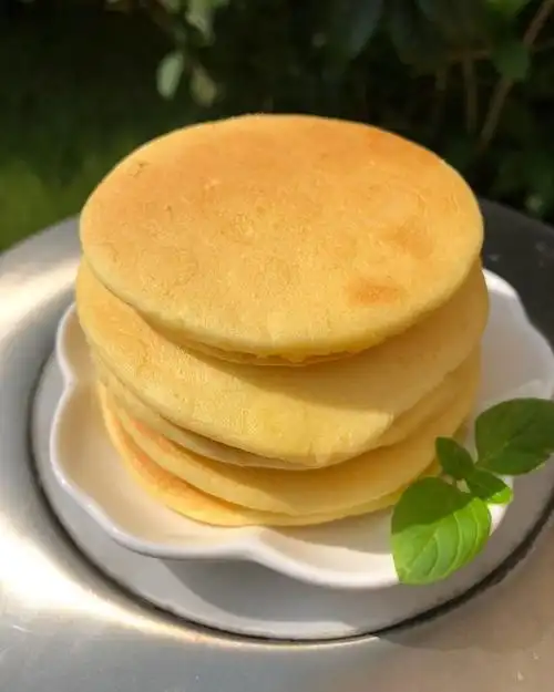 酌茗做的奶香松饼