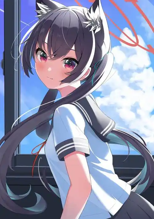 セリカ夏服|竜胆的水手服jk短裙少女插画图片