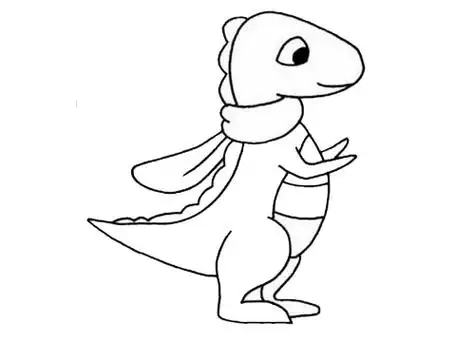 霸王龙简笔画怎么画霸王龙简笔画步骤教程