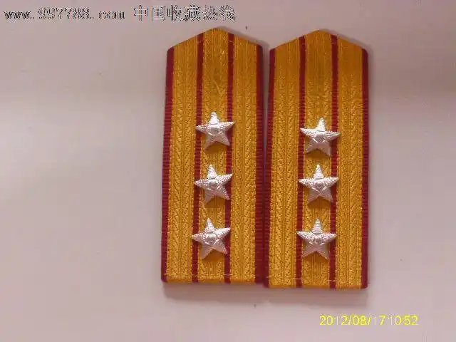 87陆军上校硬肩章