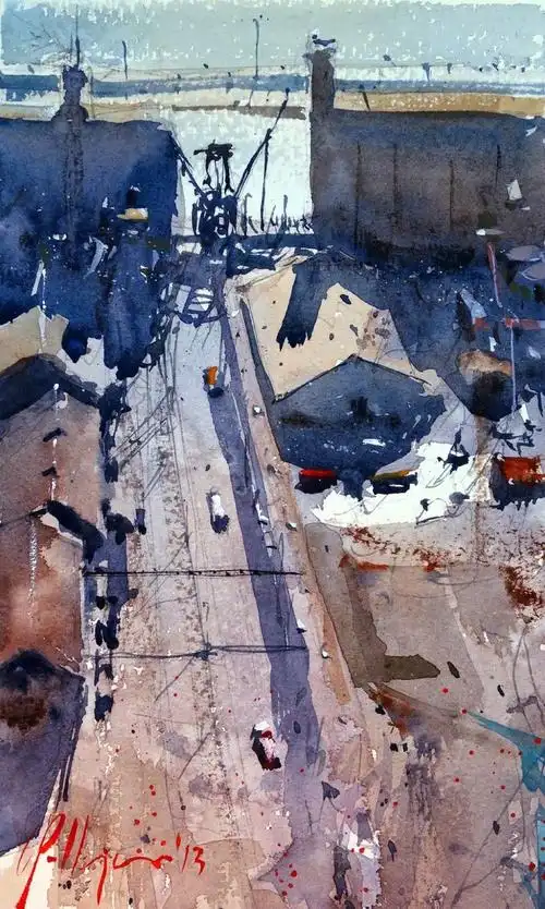 乌拉圭水彩艺术家 alvaro castagnet 绘画作品