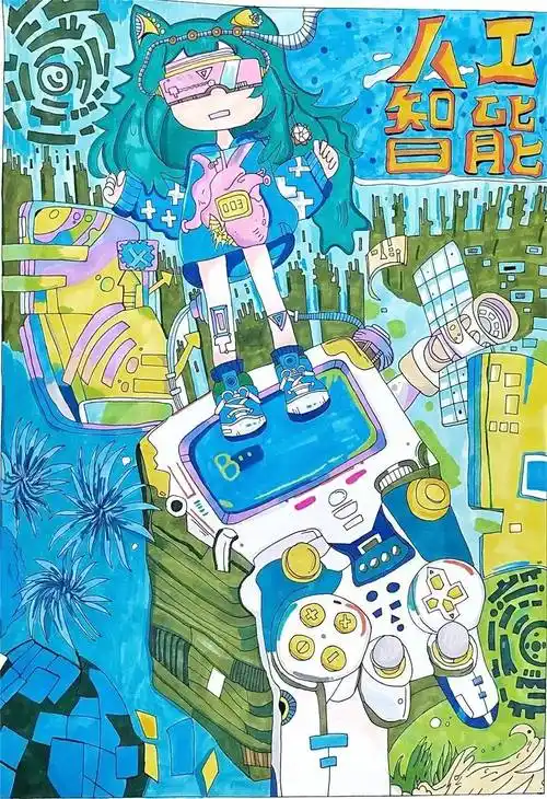 【多元育人 绿色旗中】旗峰中学第六届科技节之科幻画比赛初一作品