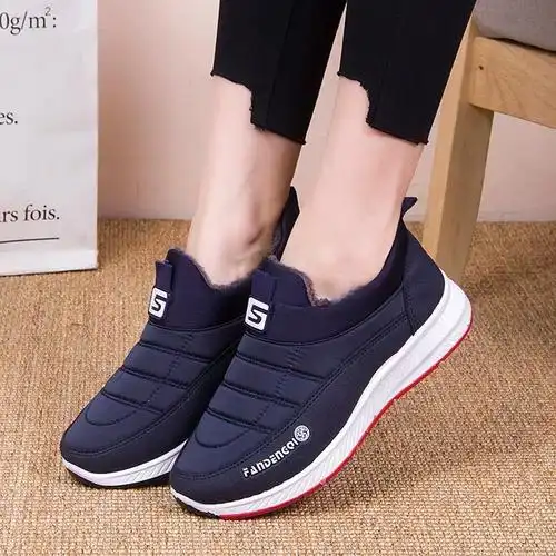 c14春季健步鞋平底防滑老人鞋女中老年鞋老北京布鞋女士休闲单鞋