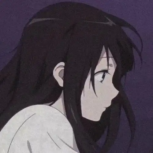 伤感女头动漫头像