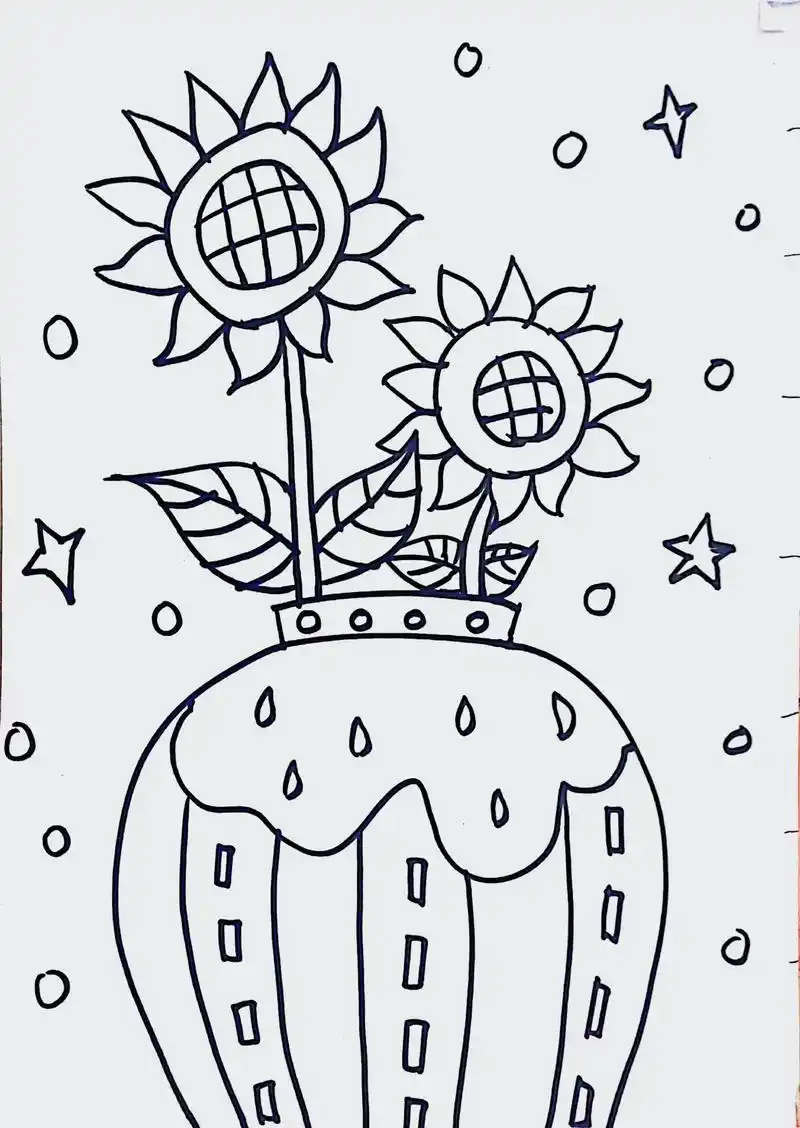 一起学画画 #疫情 #简笔画幼儿园 #一年级绘画 #简笔画 - 抖音