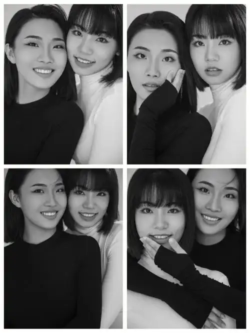 闺蜜双人写真照