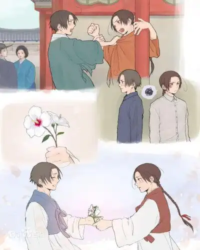 aph 黑塔利亚 半岛双子 朝/鲜 韩/国