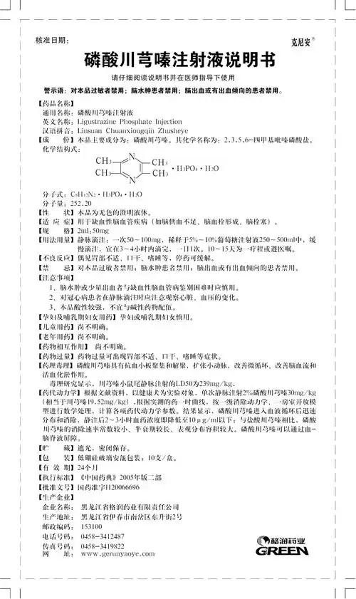 instruct_川芎_5_20_药品说明书 - 药智数据