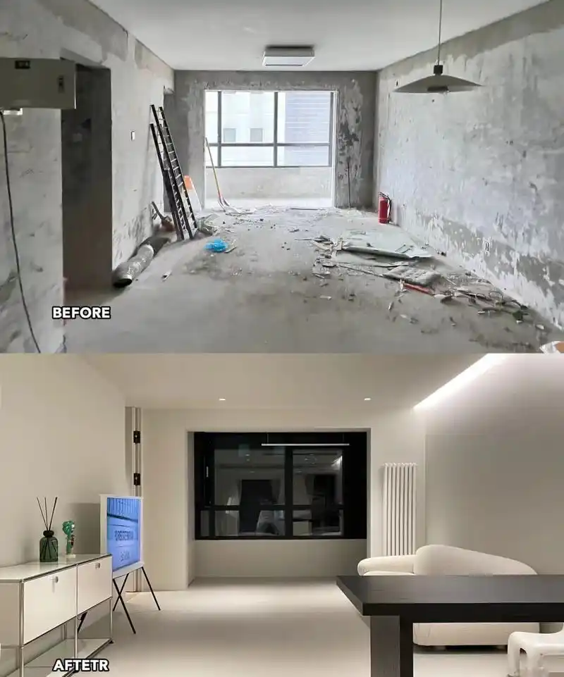 北京小伙的"穷装"火了,110㎡极简风装修花光90万,获30万人点赞