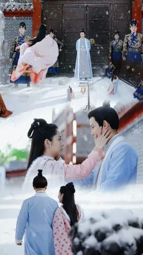 古装剧《锦衣之下》"六元一斤虾"cp 甜蜜手机壁纸