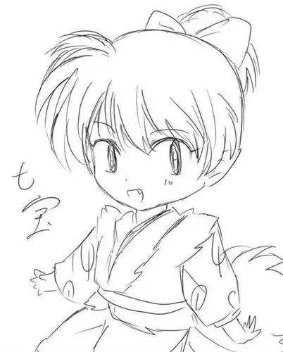 动漫人物简笔画 《犬夜叉》系列 临摹练习的绝佳选择