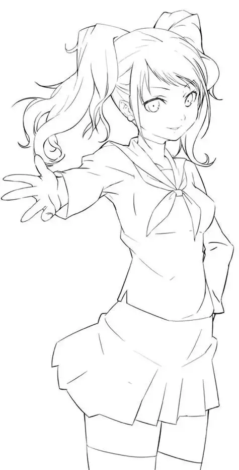 马尾辫简笔画 马尾辫简笔画女孩