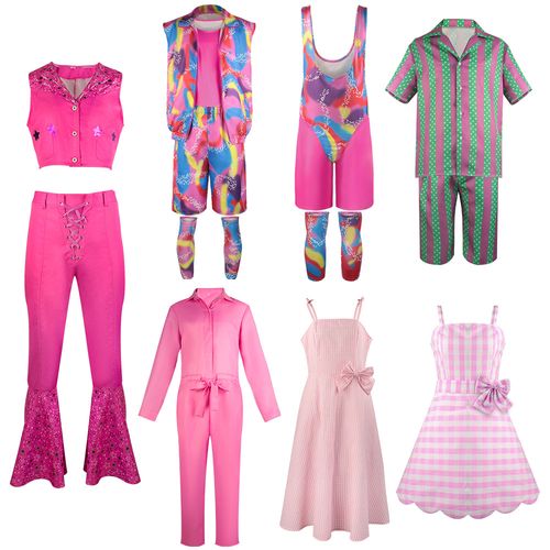 2023电影芭比cos服 真人电影barbie连衣裙紧身裤cosplay服装