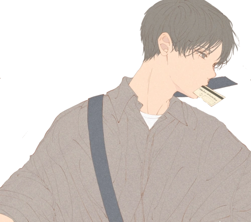 美少年png免抠手帐素材