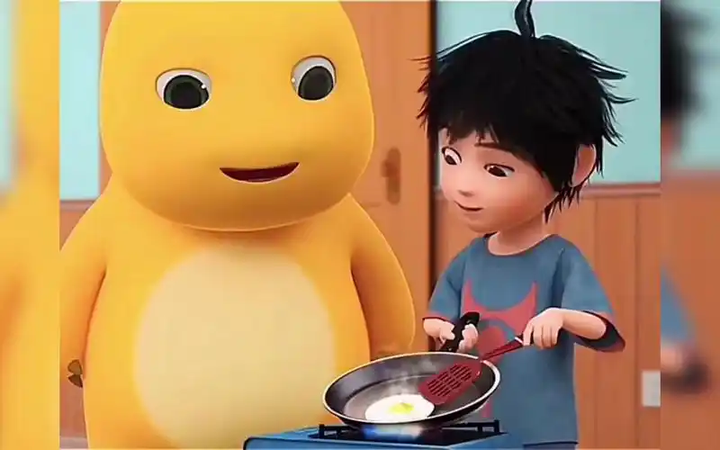 小奶龙的左脚踩右脚真的秀 专治不开心 小奶龙和小七