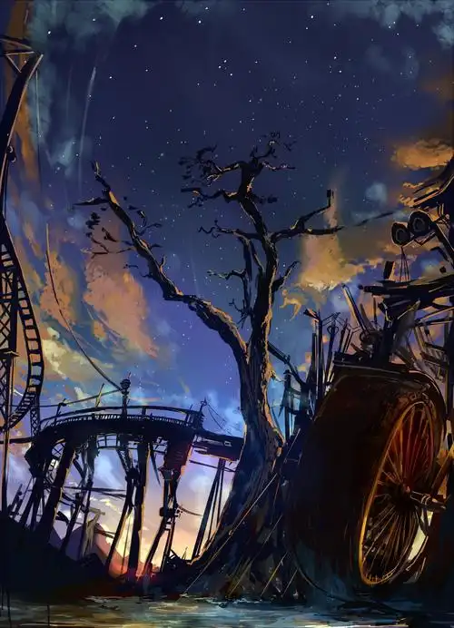 废墟插画图片壁纸