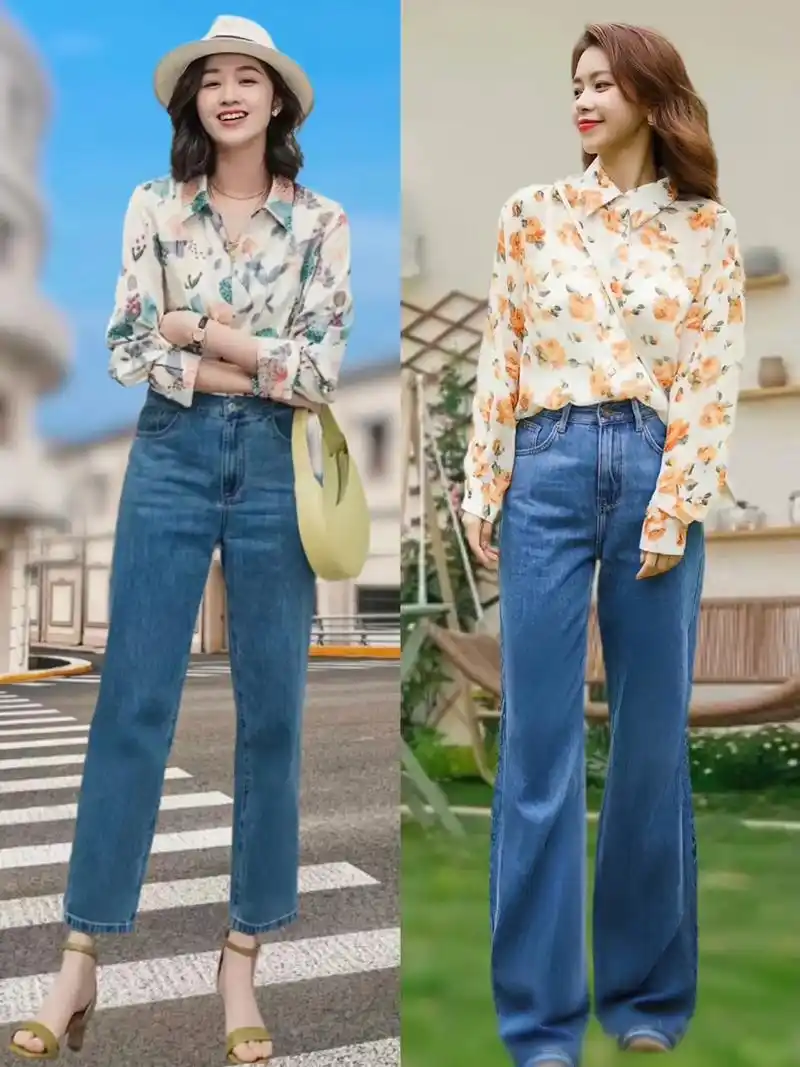 优雅又时尚的港风复古碎花衬衫穿搭,成熟中又不失甜美,举手投足 - 抖