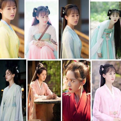 电视剧琉璃美人煞褚璇玑款古装改良汉服仙女装古筝舞蹈演出服飘逸