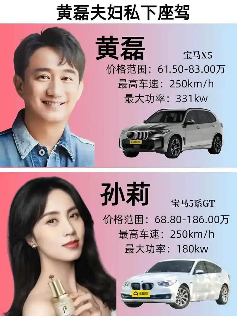 黄磊夫妇私下座驾.👀黄磊与孙莉自2004年结婚后,育有三子