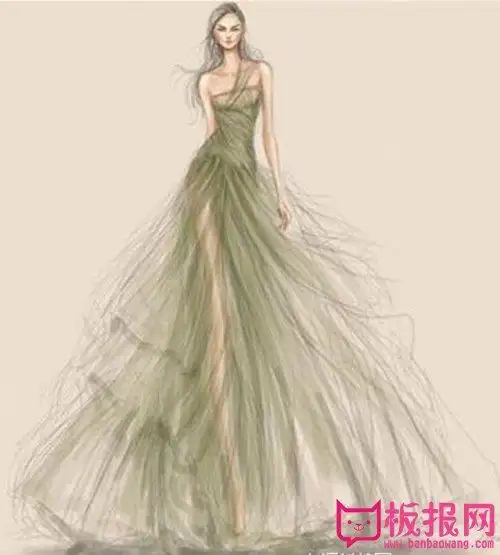 超美十二星座婚纱手绘插画,穿上婚纱的你一定很美