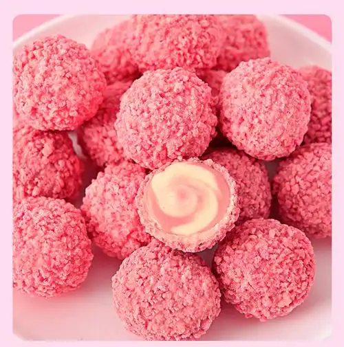 爆浆曲奇小丸子樱花草莓味饼干网红小零食小吃休闲食品 【200】巧克力