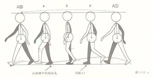 动画制作走的运动规律