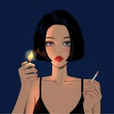 手绘头像酷女 好看的动漫头像女生冷酷霸气手绘图片_女生头像_美头网