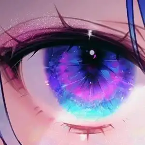 迷人又深邃的眼睛头像图片 如璀璨华丽彩色钻石般灿烂_动漫头像_头像