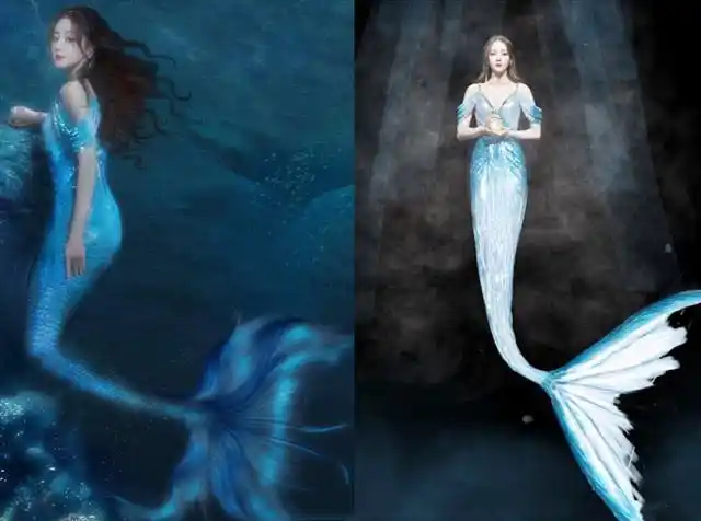 明星美人鱼装,一个比一个惊艳,图5令人作呕!
