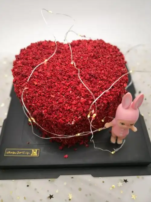 新鲜爱心情侣浪漫奶油蛋糕生日男朋友女朋友重庆新鲜生日蛋糕