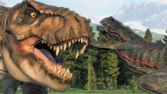 doe 霸王龙 vs 狂暴迅猛龙 ~ 侏罗纪世界进化 2 代