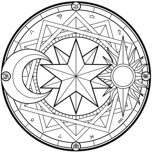 游戏动漫插画占卜玄幻魔法阵装饰免抠png图片透明背景798