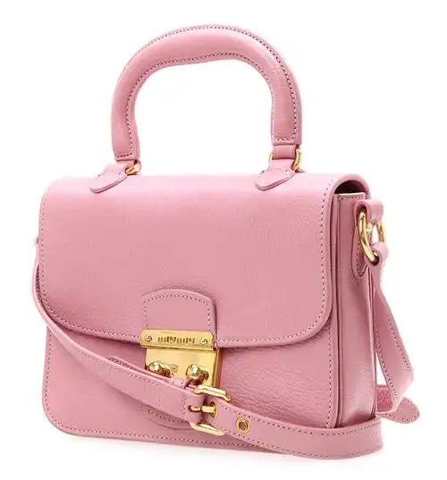 miumiu(缪缪) 粉色皮质两用包