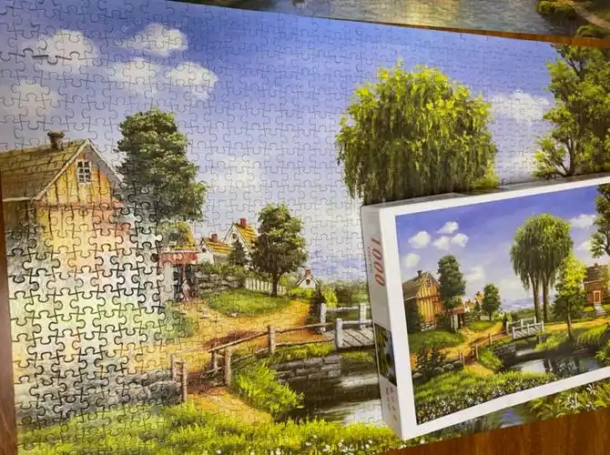 一千块拼图1000片成人减压卡通动漫大型高难玩具海贼龙猫宝蓝色海贼王