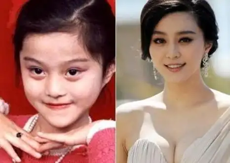 看范冰冰的童年照就能知道小时候的她也一定是个爱漂亮的小姑娘.