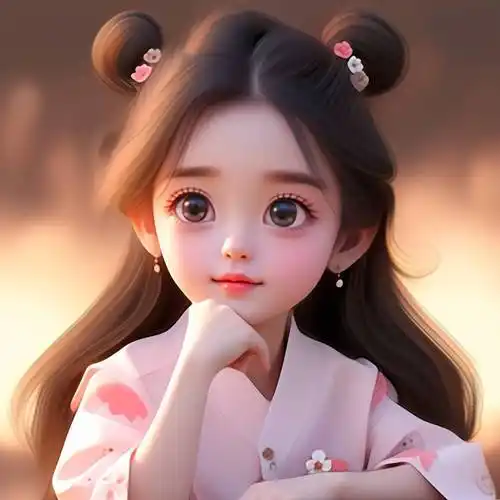 ai绘画古风汉服女孩头像