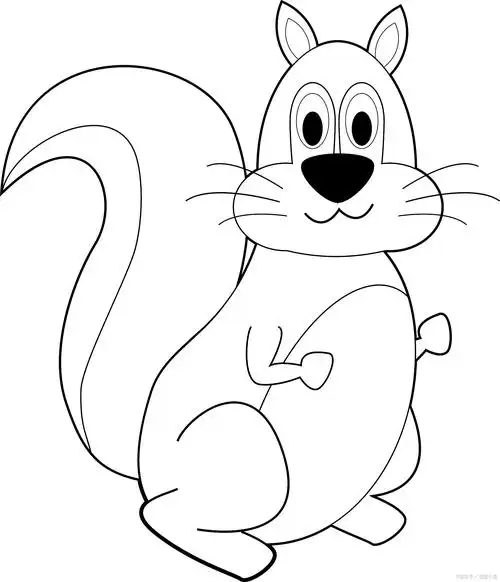 小松鼠简笔画怎么画