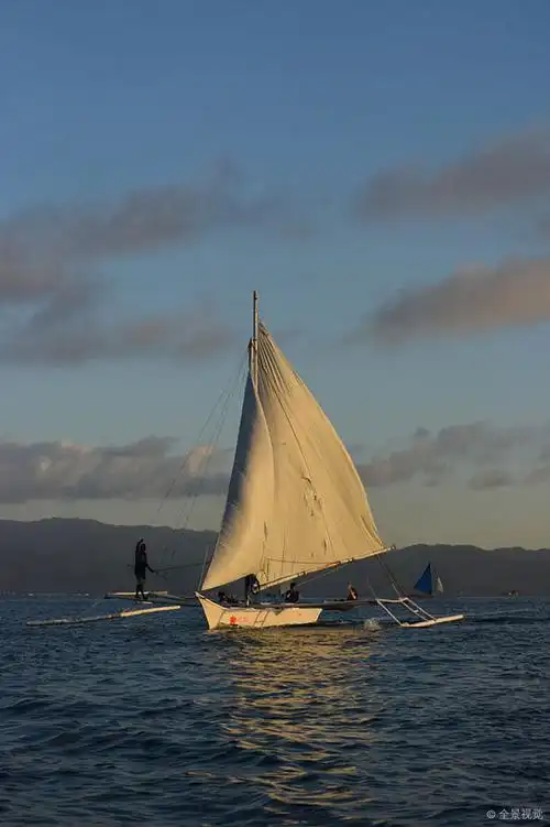 落日风帆图片_落日风帆高清图片_全景视觉