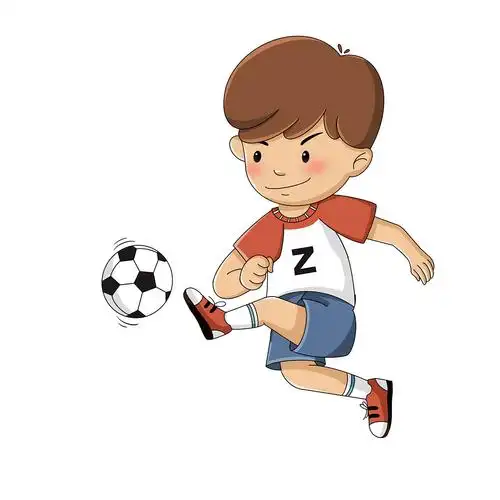 卡通足球踢球男生人物元素gif动态图世界杯踢足球的人元素[gif]gif